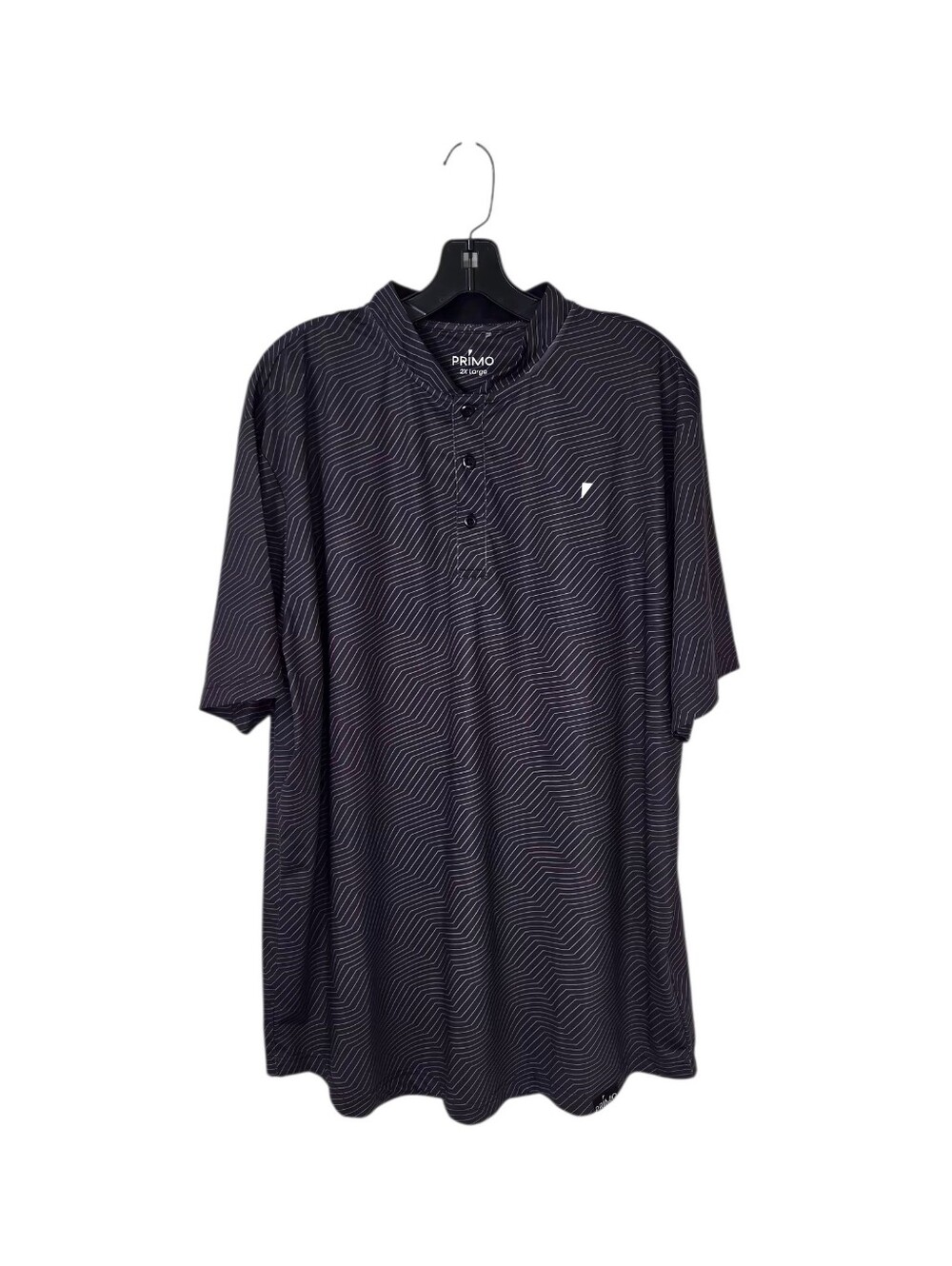 Primo Black Cheveron Blade Polo Golf Men's 2XL Short Sleeve Performance Wear